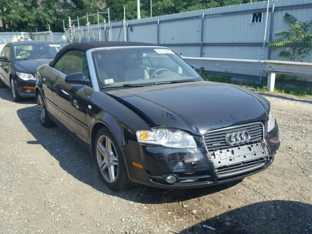 WAUDF48H68K010840 - 2008 AUDI A4 2.0T CA BLACK photo 1