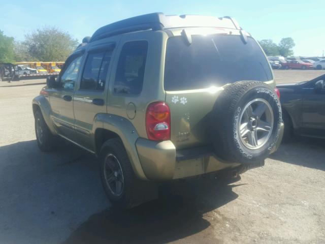 1J4GL38K03W642663 - 2003 JEEP LIBERTY RE GREEN photo 3