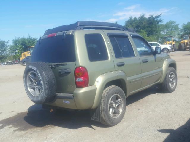1J4GL38K03W642663 - 2003 JEEP LIBERTY RE GREEN photo 4