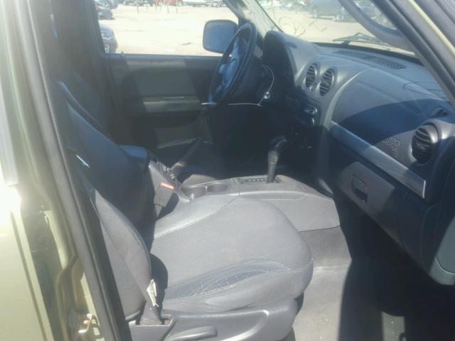 1J4GL38K03W642663 - 2003 JEEP LIBERTY RE GREEN photo 5