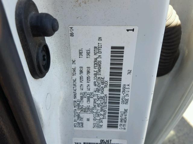 5TFRU5F13EX033324 - 2014 TOYOTA TUNDRA DOU WHITE photo 10