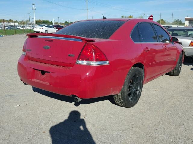 2G1WD58C789181148 - 2008 CHEVROLET IMPALA RED photo 4