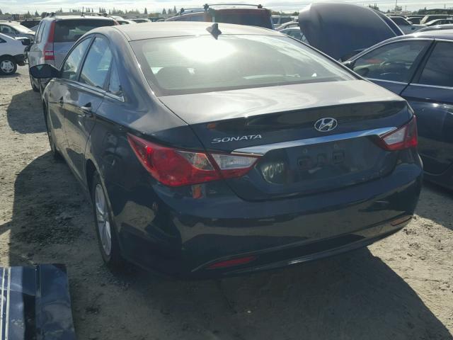 5NPEB4AC3DH811039 - 2013 HYUNDAI SONATA GLS BLUE photo 3