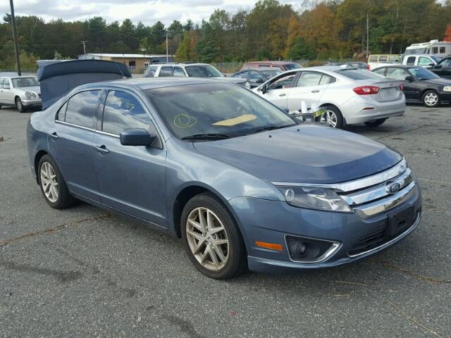 3FAHP0CGXCR219274 - 2012 FORD FUSION SEL BLUE photo 1