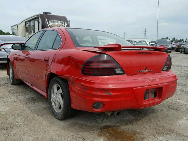 1G2NE52E2XC510215 - 1999 PONTIAC GRAND AM S Qırmızı foto 3