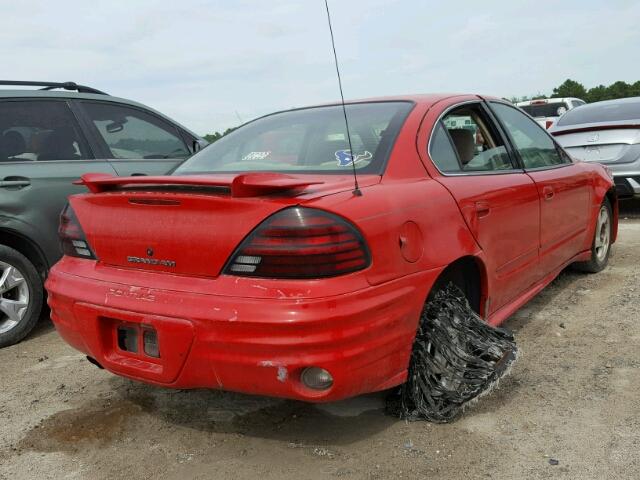 1G2NE52E2XC510215 - 1999 PONTIAC GRAND AM S Qırmızı foto 4