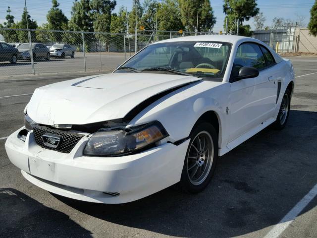 1FAFP40403F441456 - 2003 FORD MUSTANG WHITE photo 2