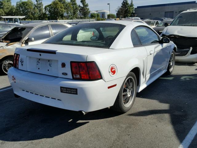 1FAFP40403F441456 - 2003 FORD MUSTANG WHITE photo 4