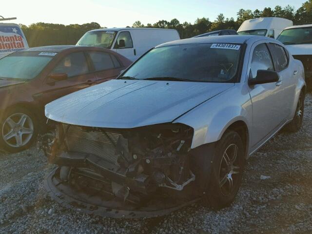 1B3CC4FB4AN200714 - 2010 DODGE AVENGER SILVER photo 2