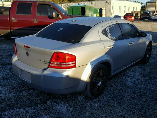 1B3CC4FB4AN200714 - 2010 DODGE AVENGER SILVER photo 4