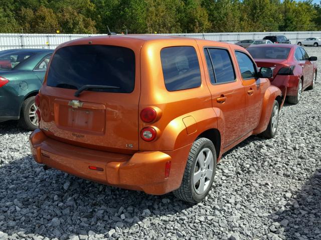 3GNDA13D88S654128 - 2008 CHEVROLET HHR LS ORANGE photo 4