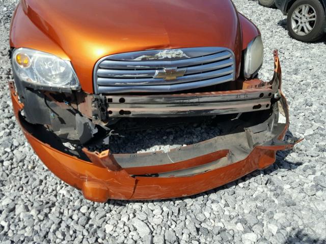 3GNDA13D88S654128 - 2008 CHEVROLET HHR LS ORANGE photo 9