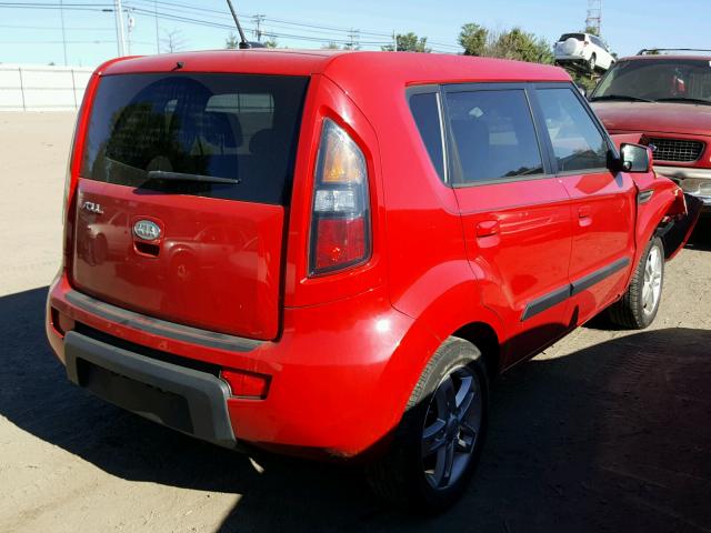 KNDJT2A23A7111836 - 2010 KIA SOUL + RED photo 4