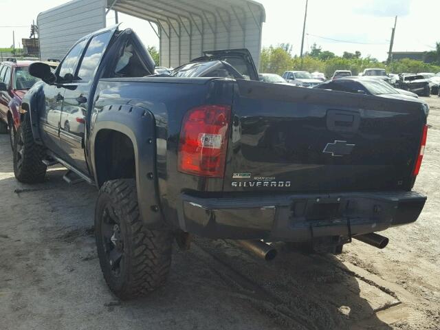 3GCRKSE36AG137795 - 2010 CHEVROLET SILVERADO BLACK photo 3