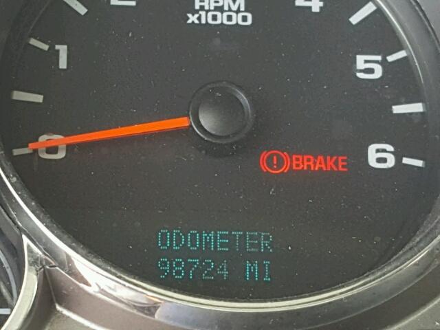 3GCRKSE36AG137795 - 2010 CHEVROLET SILVERADO BLACK photo 8