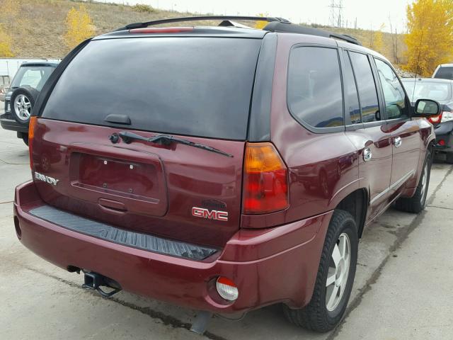 1GKDT13S652227513 - 2005 GMC ENVOY MAROON photo 4