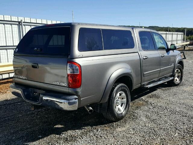 5TBDT44145S495884 - 2005 TOYOTA TUNDRA DOU GRAY photo 4