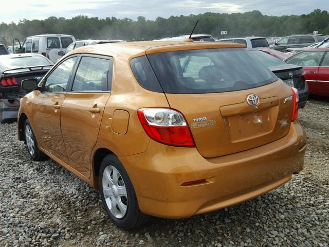 2T1KU40E79C039980 - 2009 TOYOTA COROLLA MA ORANGE photo 3