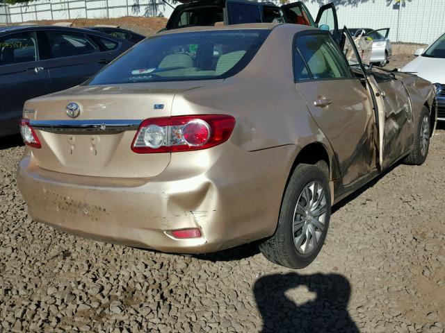 5YFBU4EE8DP121248 - 2013 TOYOTA COROLLA BA TAN photo 4