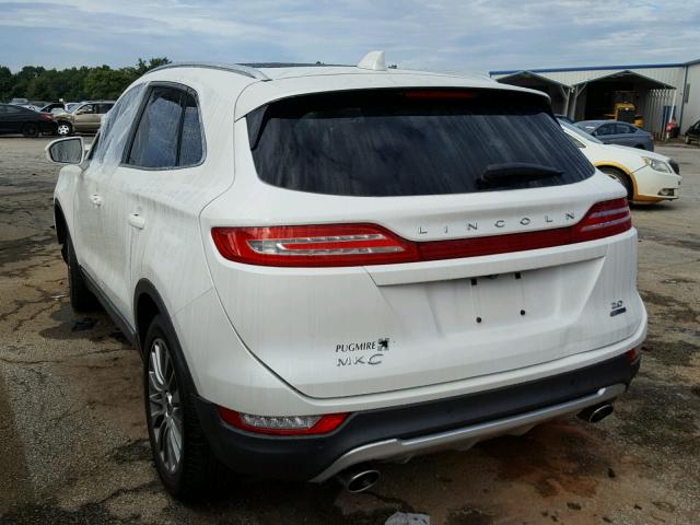 5LMCJ1A92FUJ27212 - 2015 LINCOLN MKC WHITE photo 3