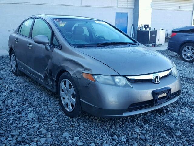 2HGFA16508H323909 - 2008 HONDA CIVIC GRAY photo 1