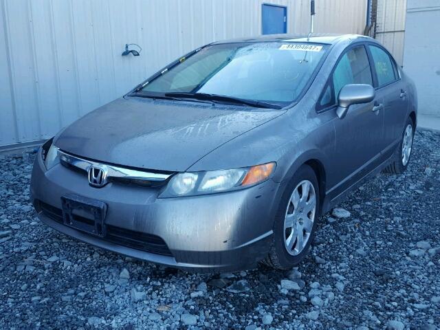 2HGFA16508H323909 - 2008 HONDA CIVIC GRAY photo 2