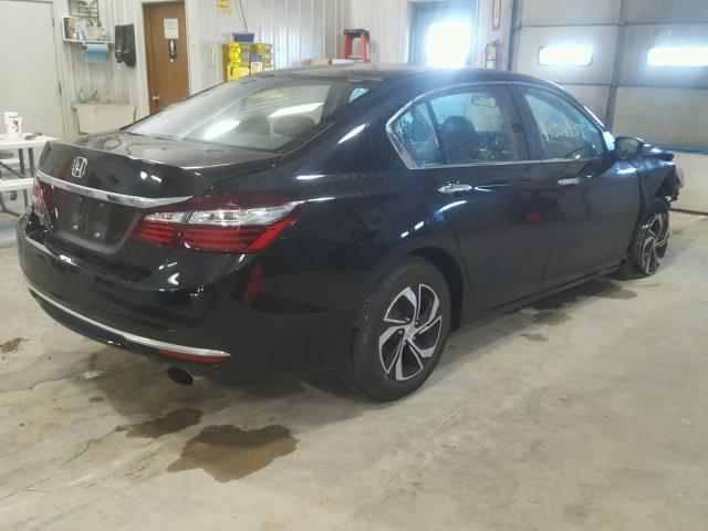 1HGCR2F33GA073370 - 2016 HONDA ACCORD LX BLACK photo 4