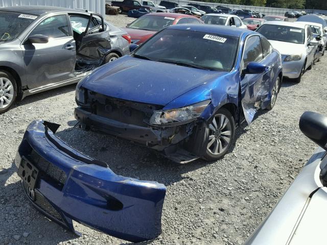 1HGCS12849A001905 - 2009 HONDA ACCORD EXL BLUE photo 2