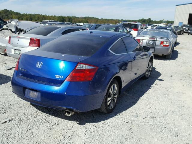 1HGCS12849A001905 - 2009 HONDA ACCORD EXL BLUE photo 4