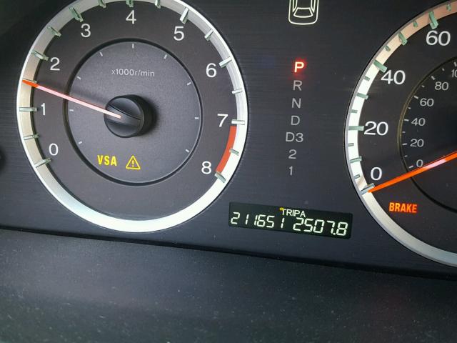 1HGCS12849A001905 - 2009 HONDA ACCORD EXL BLUE photo 8