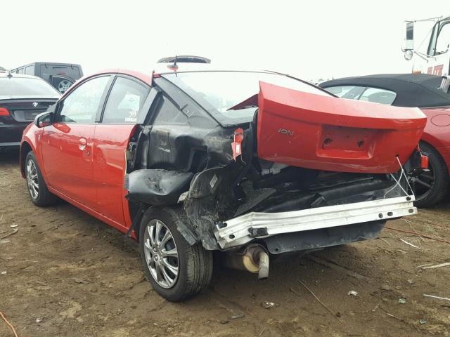 1G8AN15F47Z146572 - 2007 SATURN ION LEVEL RED photo 3