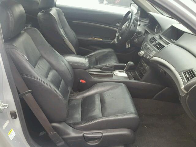 1HGCS12839A002933 - 2009 HONDA ACCORD EXL SILVER photo 5