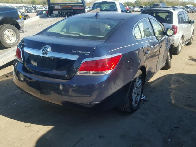 1G4GC5EG4AF306752 - 2010 BUICK LACROSSE BLUE photo 4