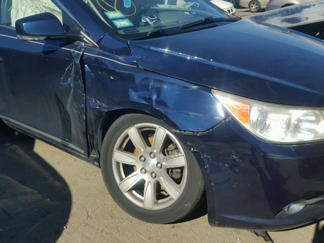 1G4GC5EG4AF306752 - 2010 BUICK LACROSSE BLUE photo 9