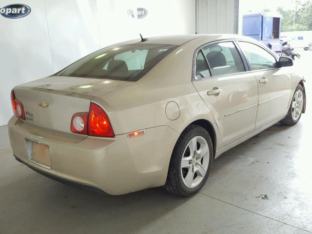 1G1ZB5EB7AF206674 - 2010 CHEVROLET MALIBU LS Бежевый фото 4
