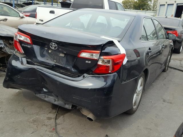 4T1BF1FK4EU758747 - 2014 TOYOTA CAMRY L BLACK photo 4