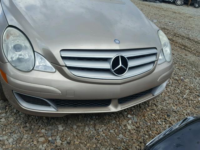 4JGCB75E26A005283 - 2006 MERCEDES-BENZ R 500 GOLD photo 9