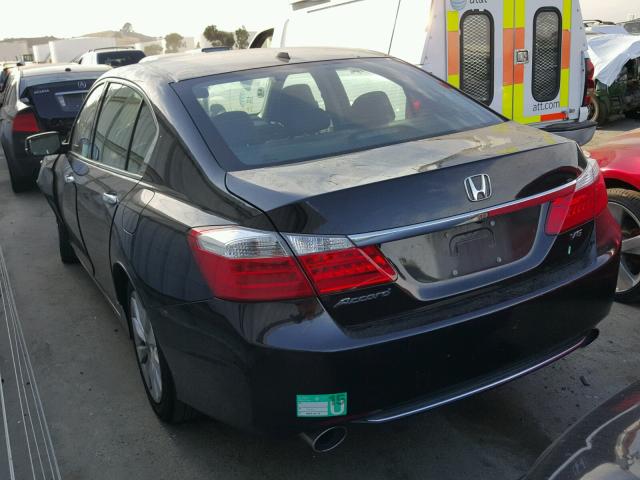 1HGCR3F8XDA002342 - 2013 HONDA ACCORD EXL BLACK photo 3