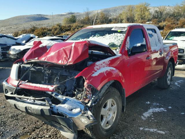 1N6AD07W68C400154 - 2008 NISSAN FRONTIER C RED photo 2