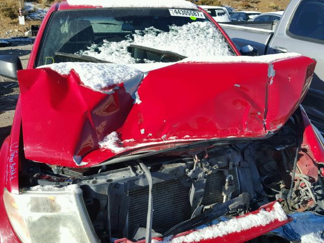 1N6AD07W68C400154 - 2008 NISSAN FRONTIER C RED photo 7