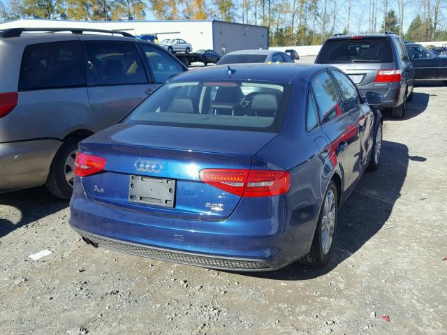 WAUFFAFL0EN016237 - 2014 AUDI A4 PREMIUM BLUE photo 4