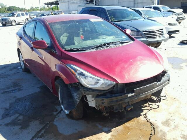 5NPDH4AE7EH461184 - 2014 HYUNDAI ELANTRA SE RED photo 1