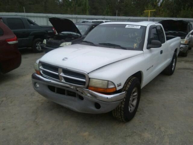 1B7GL22X6YS723556 - 2000 DODGE DAKOTA WHITE photo 2