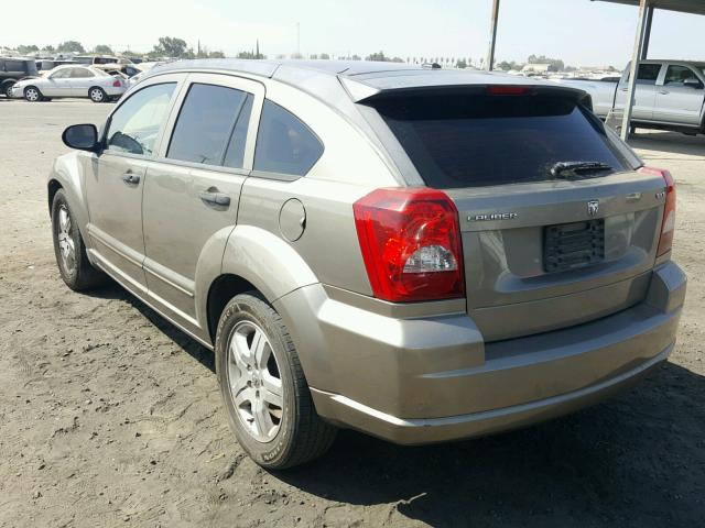 1B3HB48B58D621220 - 2008 DODGE CALIBER SX TAN photo 3