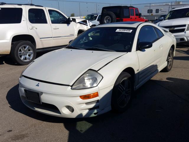 4A3AC74HX3E011838 - 2003 MITSUBISHI ECLIPSE GT WHITE photo 2