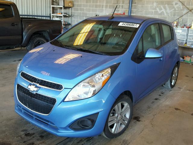 KL8CB6S96EC540554 - 2014 CHEVROLET SPARK LS BLUE photo 2