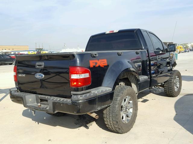 1FTRF02W37KD31063 - 2007 FORD F150 BLACK photo 4