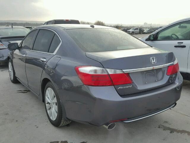 1HGCR3F82DA044682 - 2013 HONDA ACCORD EXL GRAY photo 3