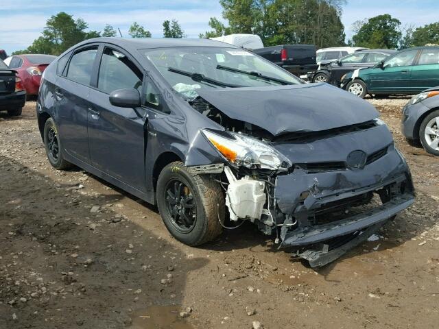 JTDKN3DU2E0364355 - 2014 TOYOTA PRIUS GRAY photo 1