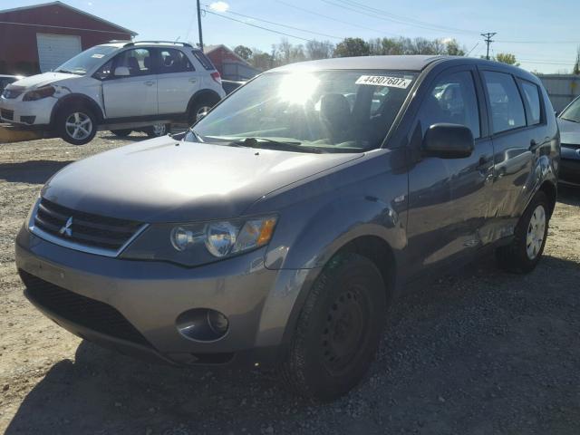 JA4LT21W58Z004811 - 2008 MITSUBISHI OUTLANDER GRAY photo 2